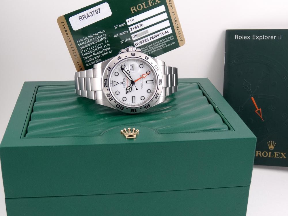 Rolex Explorer 2 cadran blanc Full Set 2012 Mc Queen