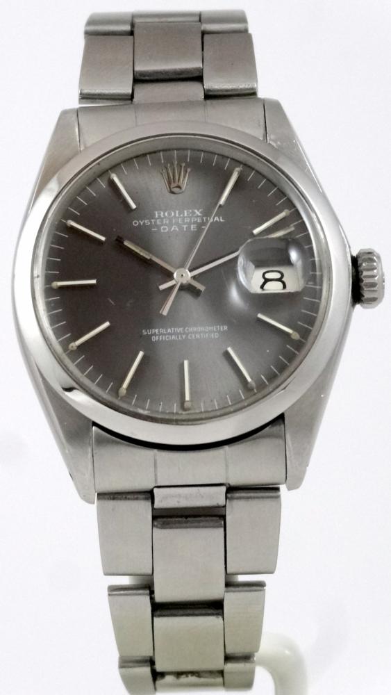 Rolex Date Gris souris Réf 1500 Circa 1970