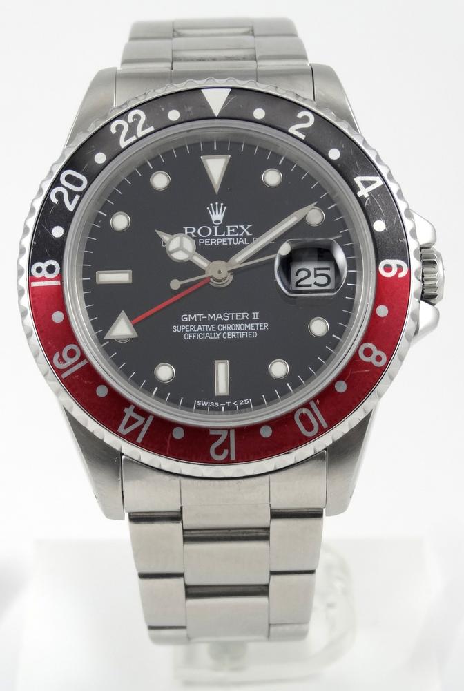 Rolex GMT II Rouge & Noir Full Set avec 2 lunettes