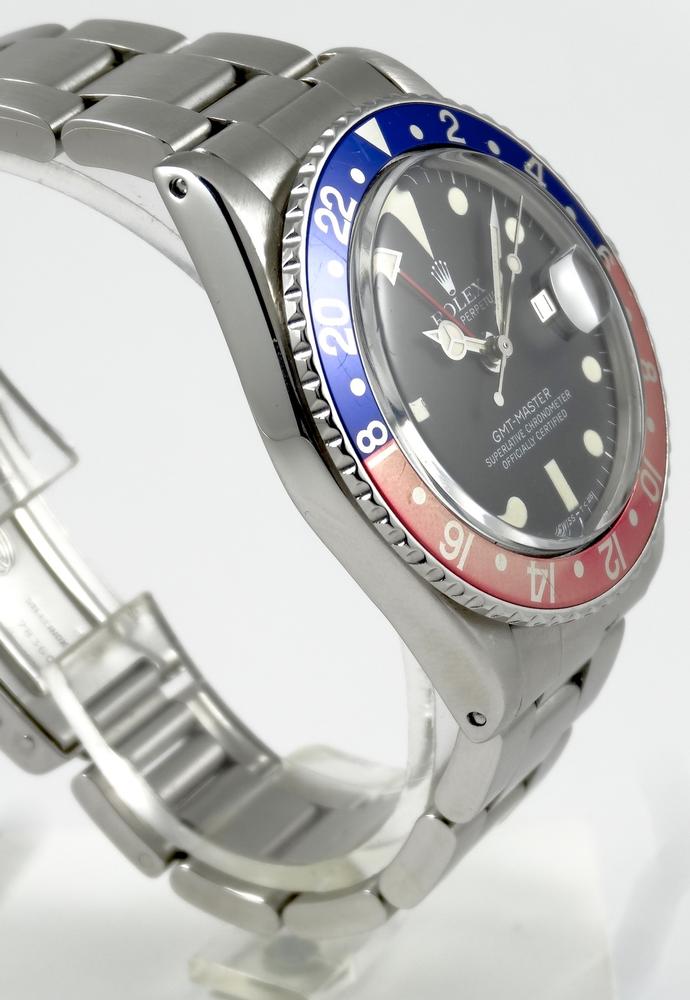Rolex GMT Vintage Lunette Pepsi unique Circa 1971