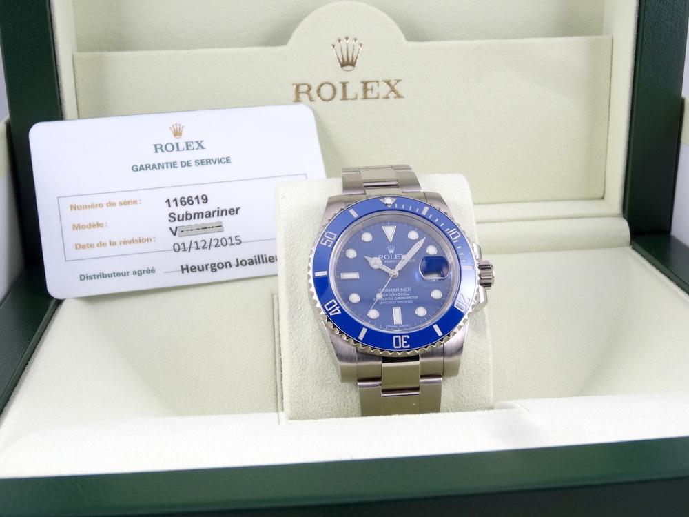Rolex Submariner Or blanc Full Revisée 2015