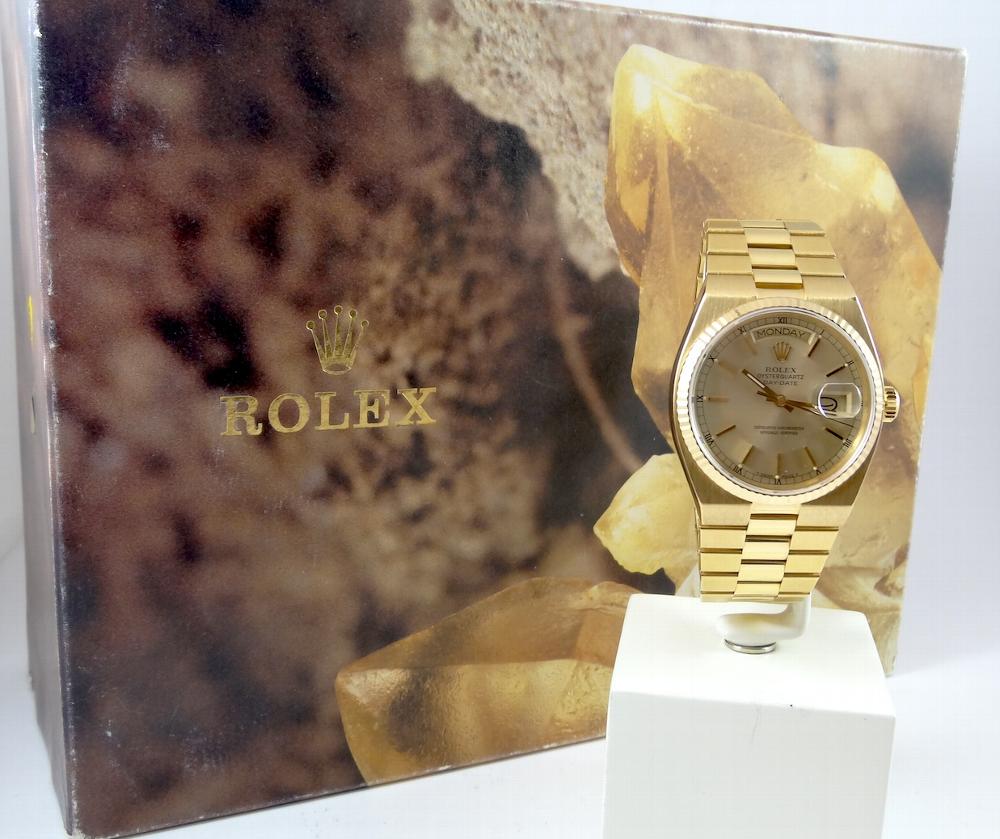 Rolex Oyster Quartz Day-Date Full Set Holly Grail