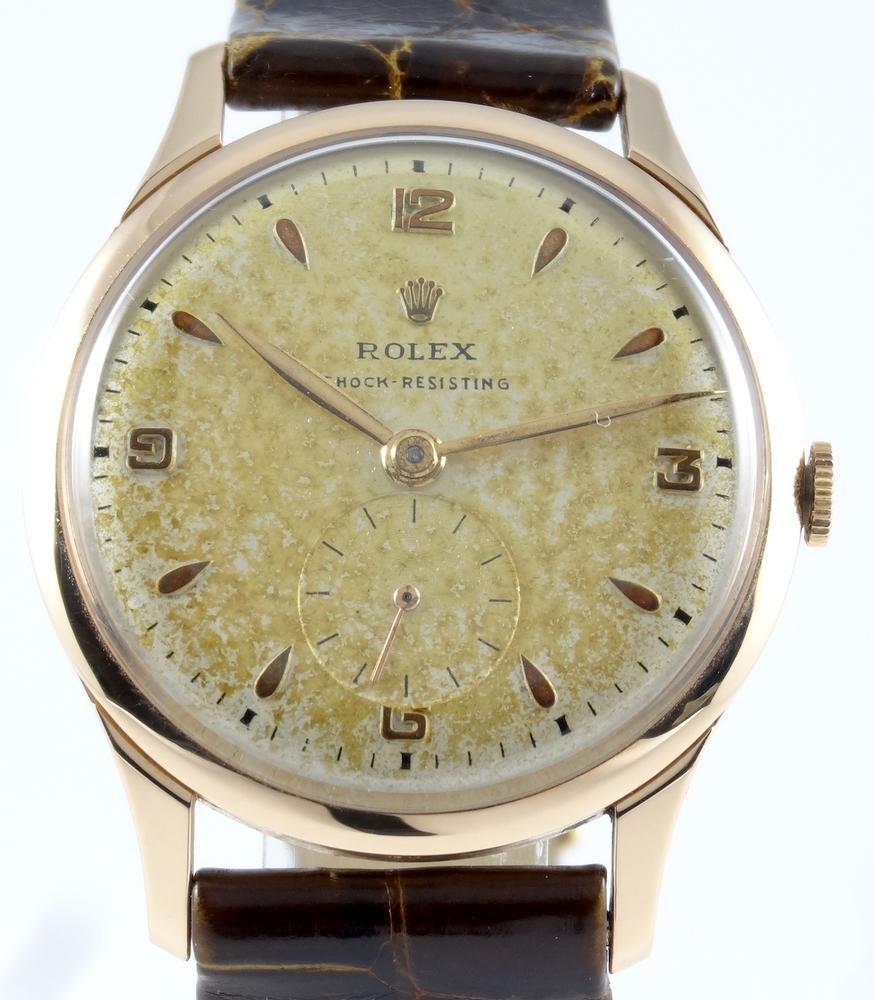 Rolex Style Calatrava Or rose mécanique 36mm