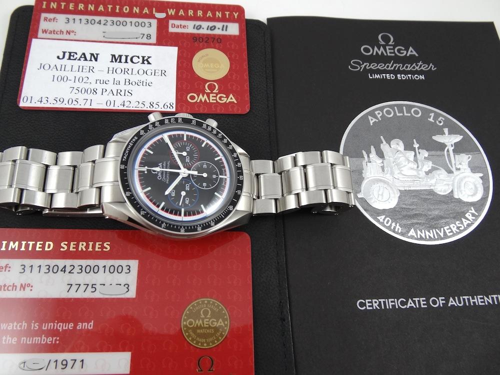 Omega Speedmaster Moonwatch « Apollo 15 » 40e Anniversaire