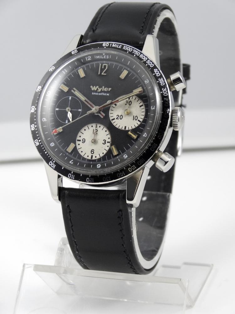 Wyler Chrono Acier Incabloc mécanique