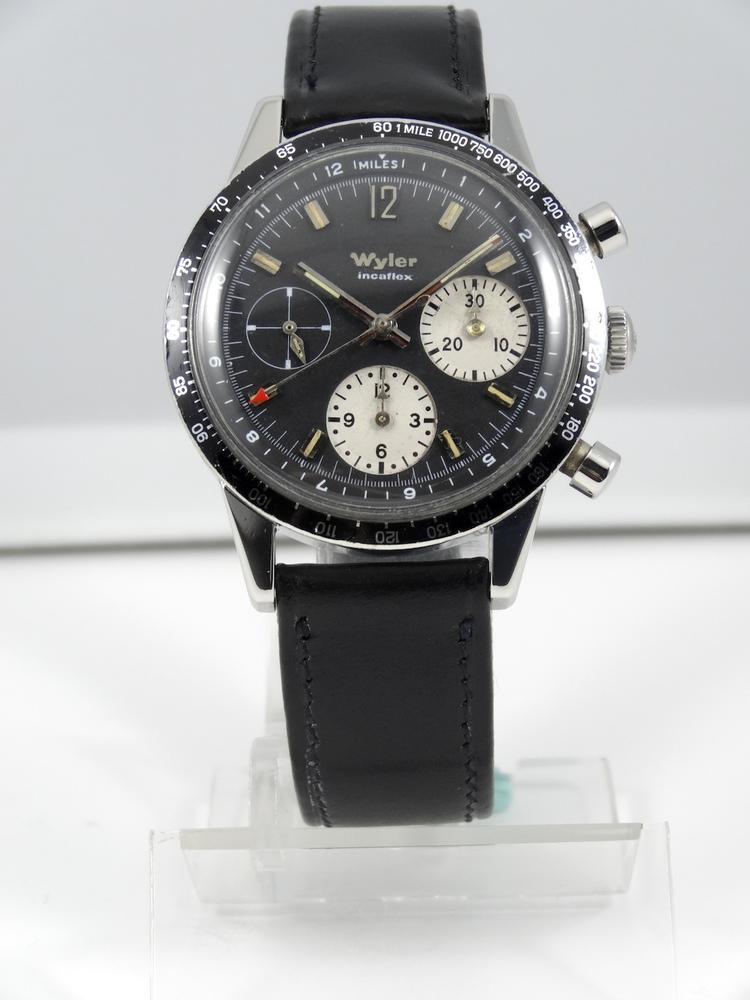 Wyler Chrono Acier Incabloc mécanique