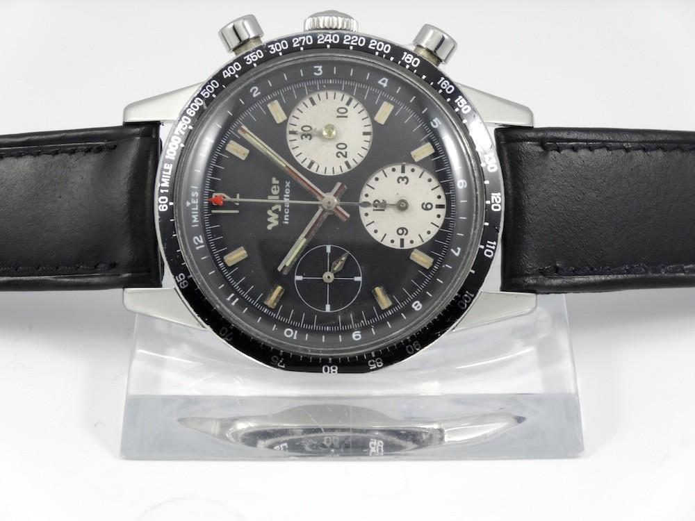 Wyler Chrono Acier Incabloc mécanique