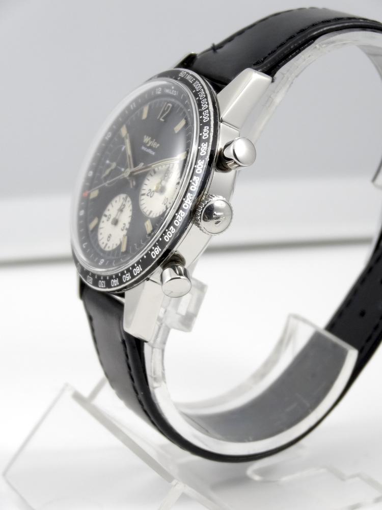 Wyler Chrono Acier Incabloc mécanique