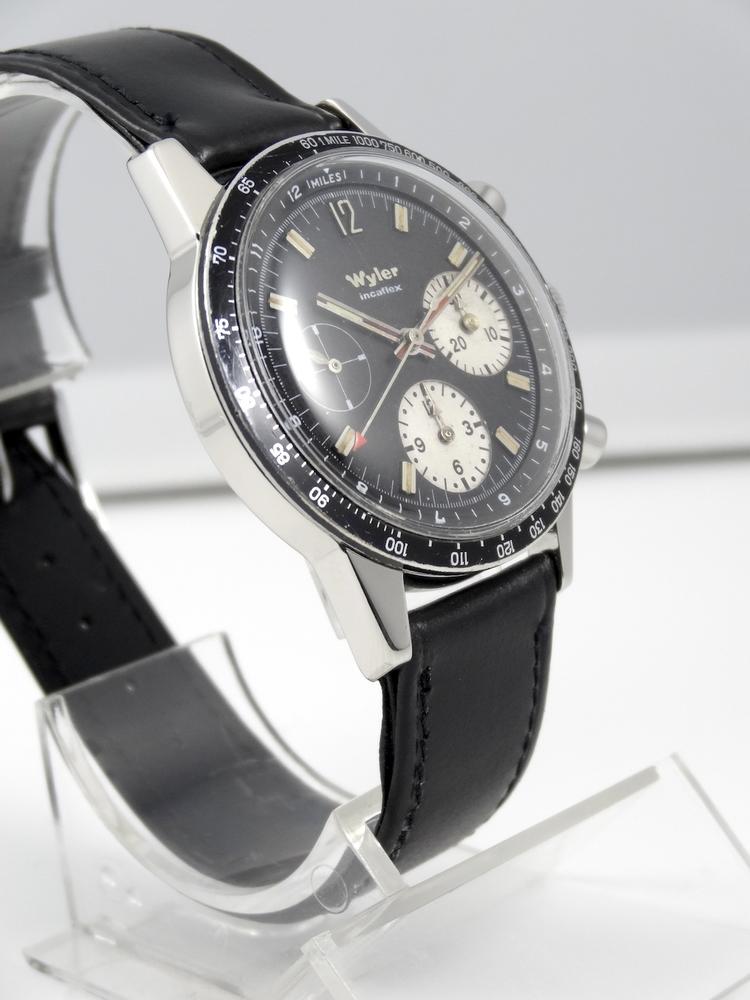 Wyler Chrono Acier Incabloc mécanique