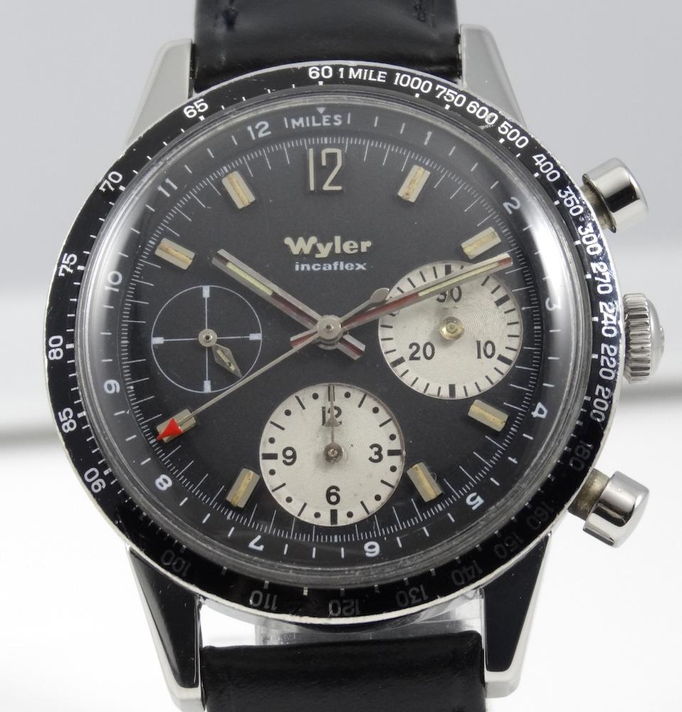 Wyler Chrono Acier Incabloc mécanique