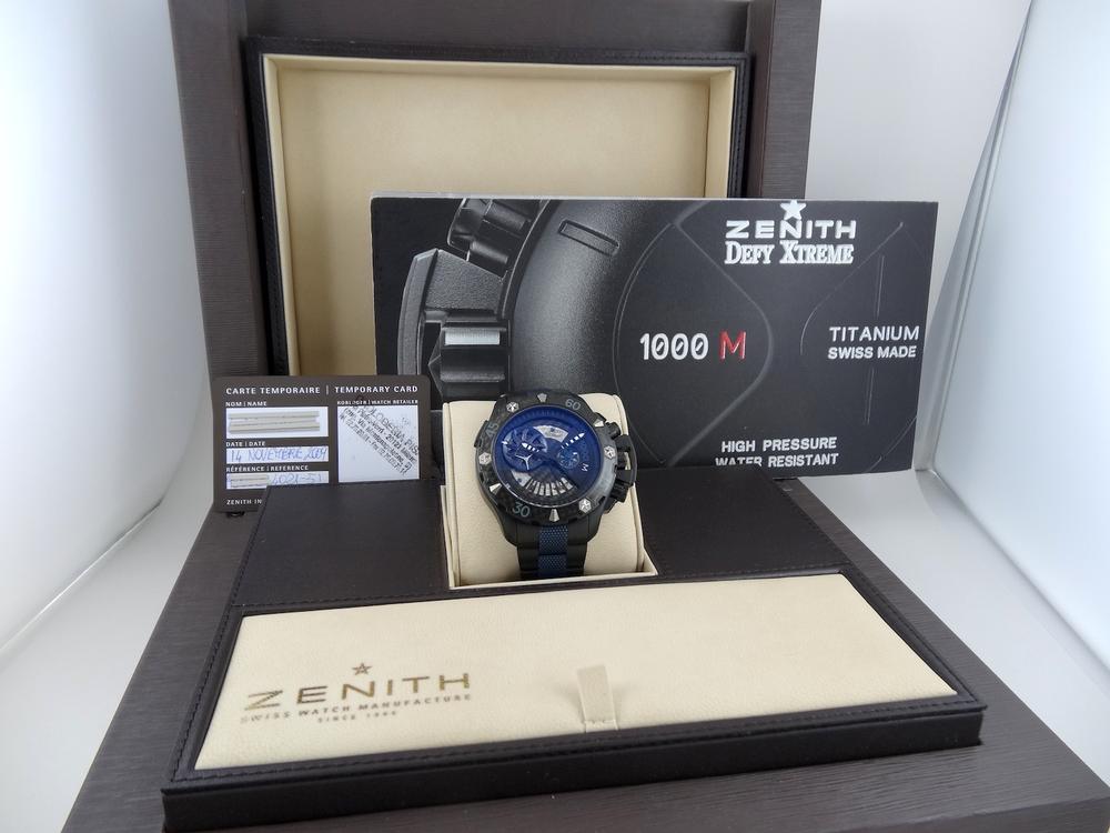 Zenith Defy Xtreme PVD Navy Sea Série Limitée 250EX Full Set