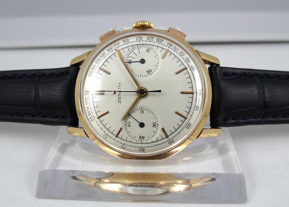 Zenith Chrono Uni compax Or Jaune 36mm Année 60