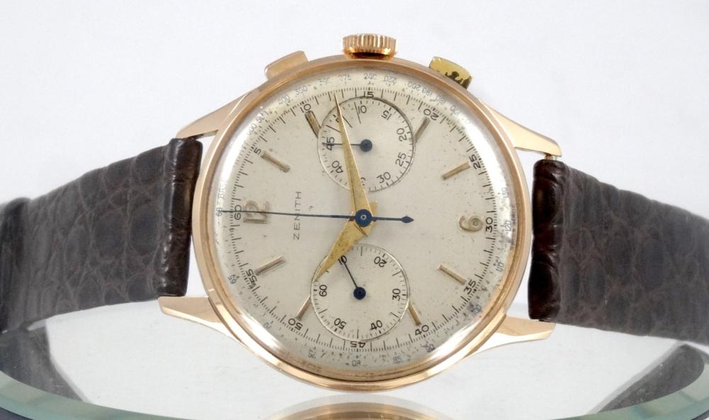 Zenith or rose Chrono 37,5mm avec sa boite