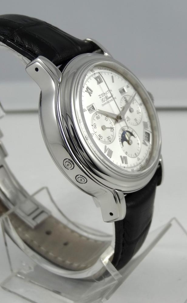 Zenith Chronomaster Phase de lune Chrono acier Full Set