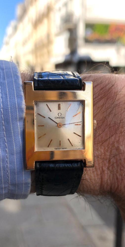 Omega Tank or rose art deco