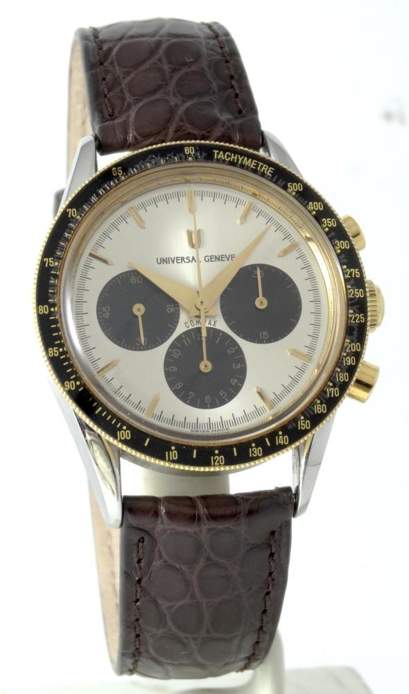 Universal Genève Chrono Compax Baby Nina Rindt Première main Jamais polie