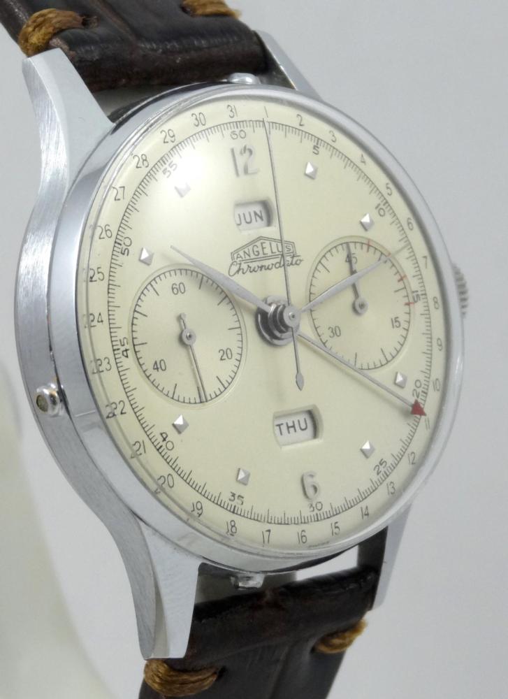 Angelus Chronodato 38 mm Chrono Triple Calendrier