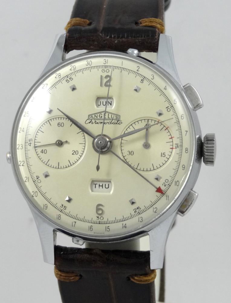 Angelus Chronodato 38 mm Chrono Triple Calendrier
