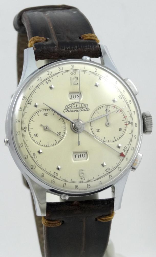Angelus Chronodato 38 mm Chrono Triple Calendrier