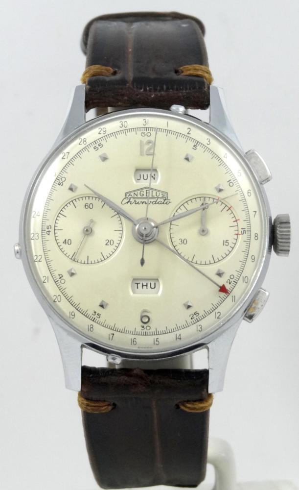 Angelus Chronodato 38 mm Chrono Triple Calendrier