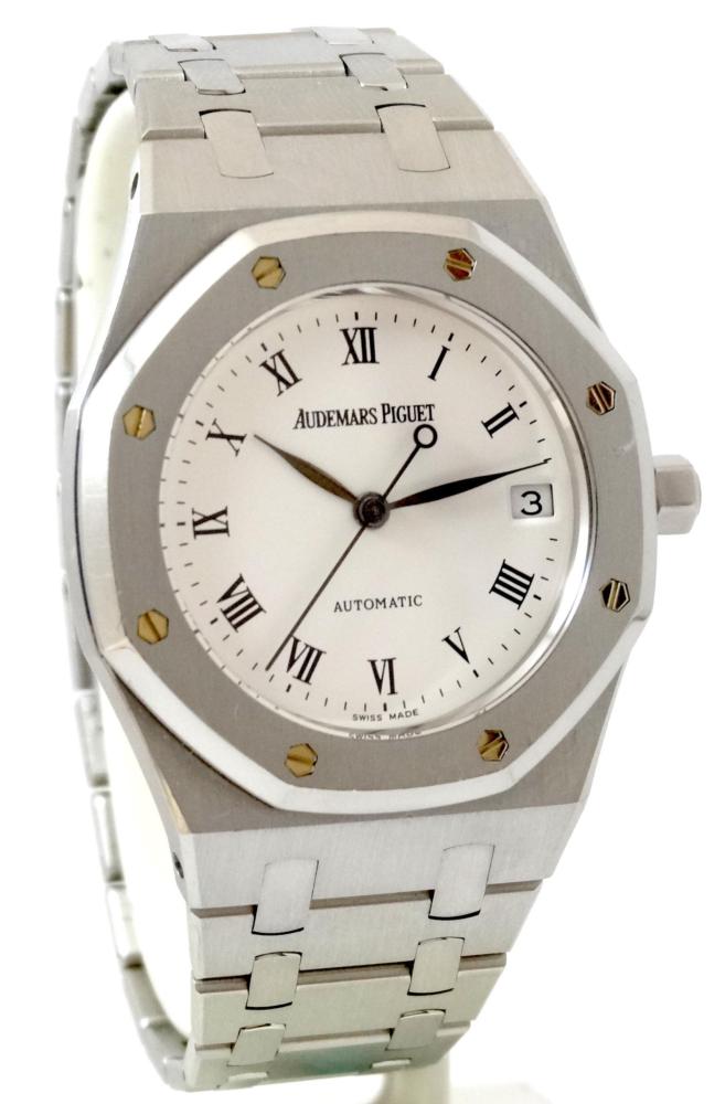 Audemars Piguet Royal Oak Date Roman Snow white Dial Ultra rare