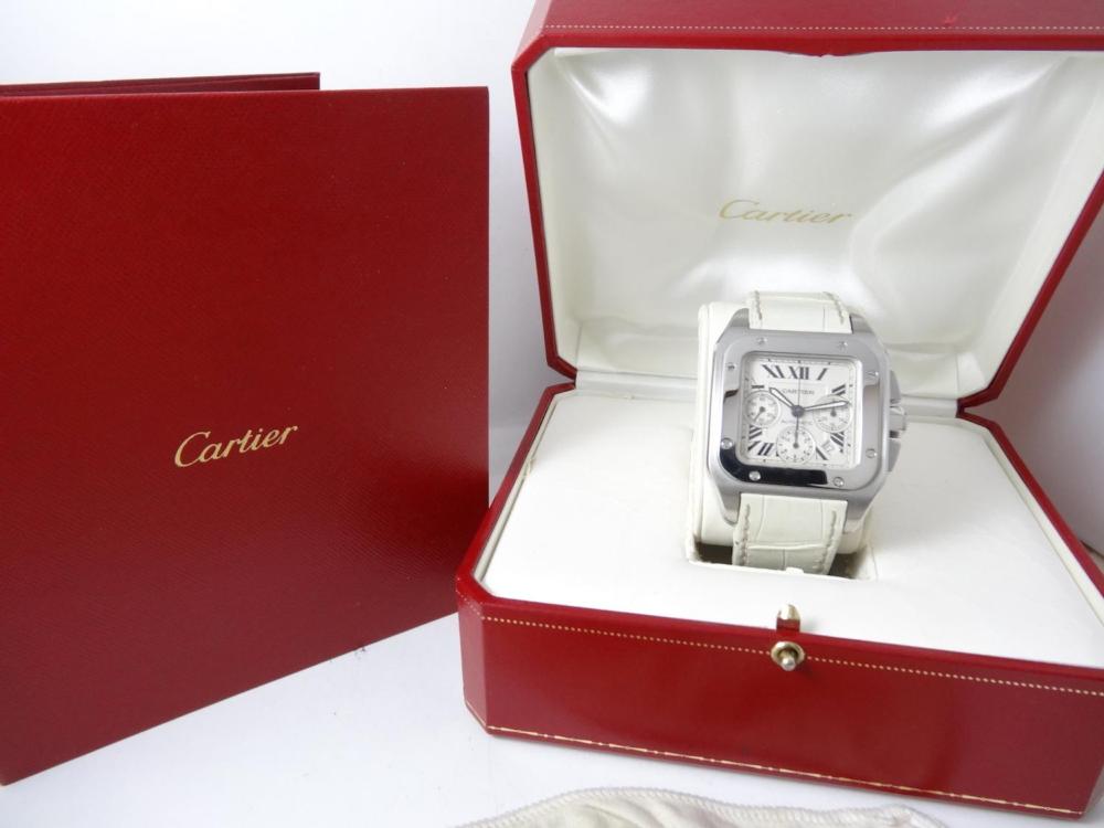 Cartier Santos 100 Xl Chronograph Boite & Papiers comme neuve