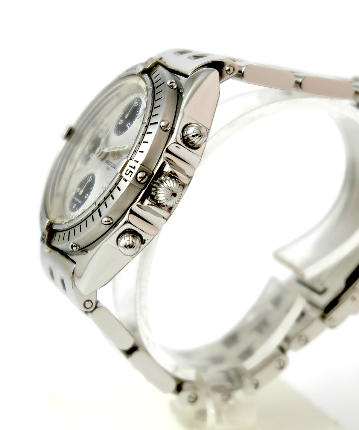 Breitling Chronomat cadran silver année 90 première main