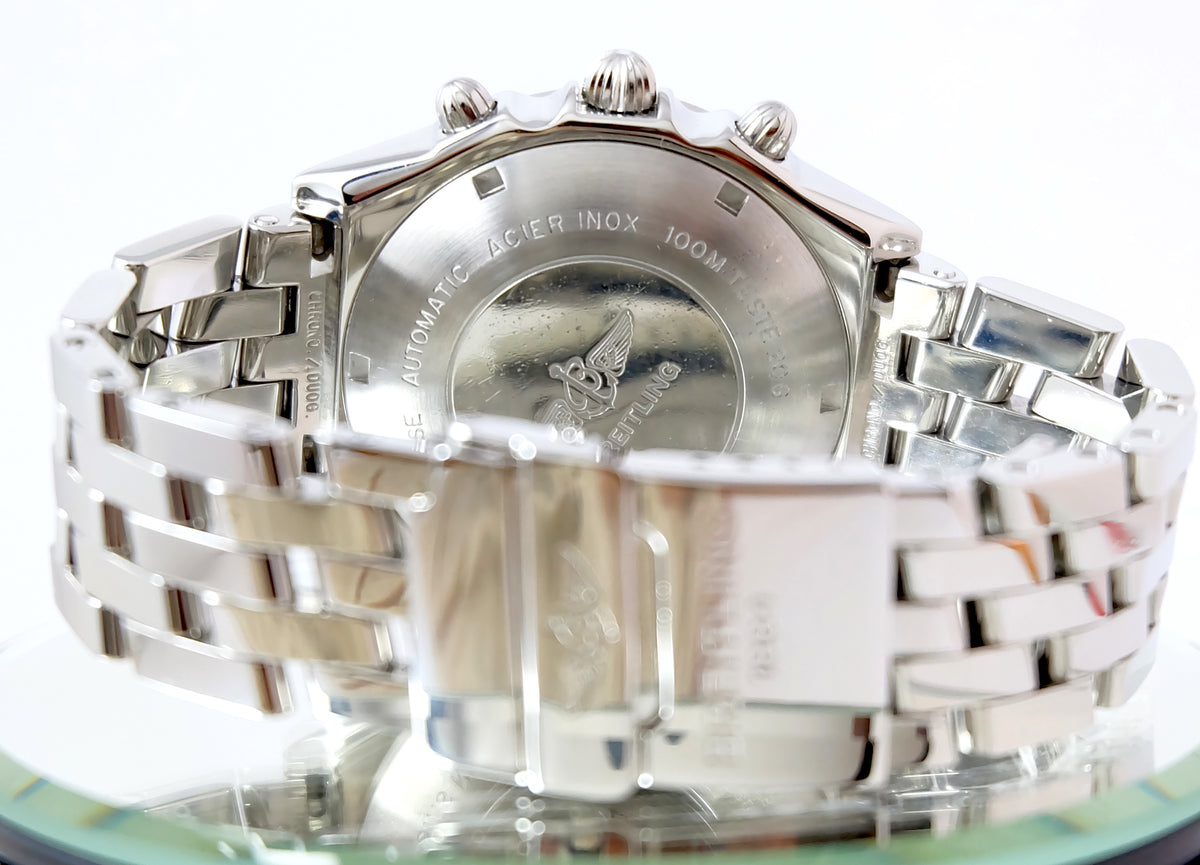 Breitling Chronomat cadran silver année 90 première main