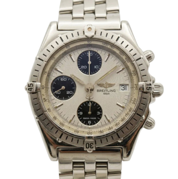 Breitling Chronomat cadran silver année 90 première main