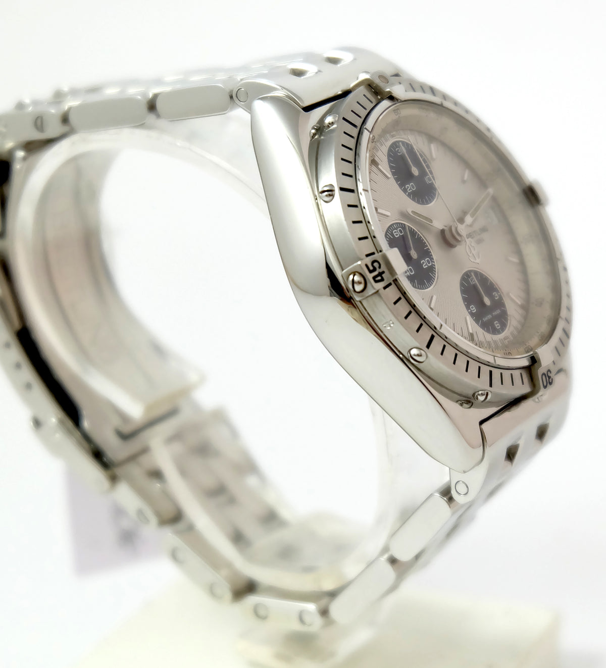 Breitling Chronomat cadran silver année 90 première main