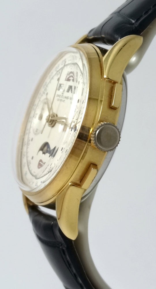 Breitling Datora Astronomique Chronograph Gold Plated Moon Phase