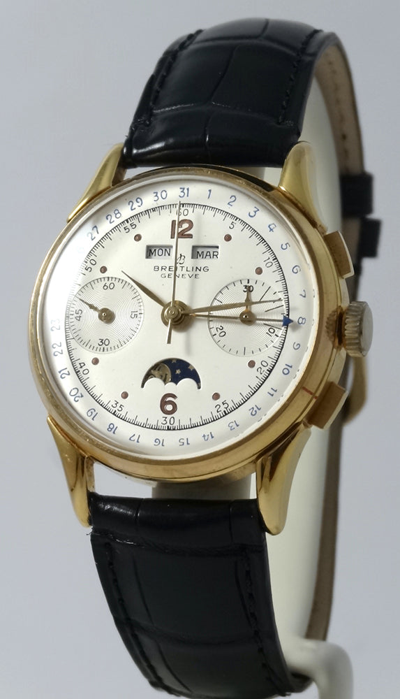 Breitling Datora Astronomique Chronograph Gold Plated Moon Phase
