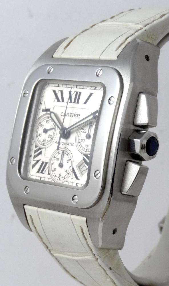 Cartier Santos 100 Xl Chronograph Boite & Papiers comme neuve