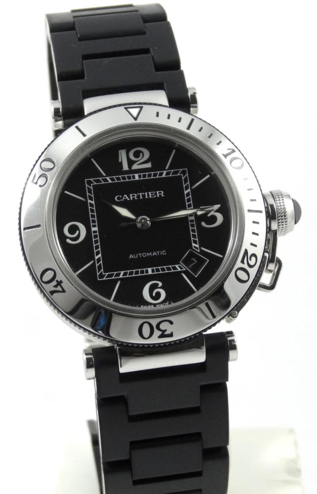 Cartier Pasha Seatimer Caoutchouc Réf 2790 Boite Papiers
