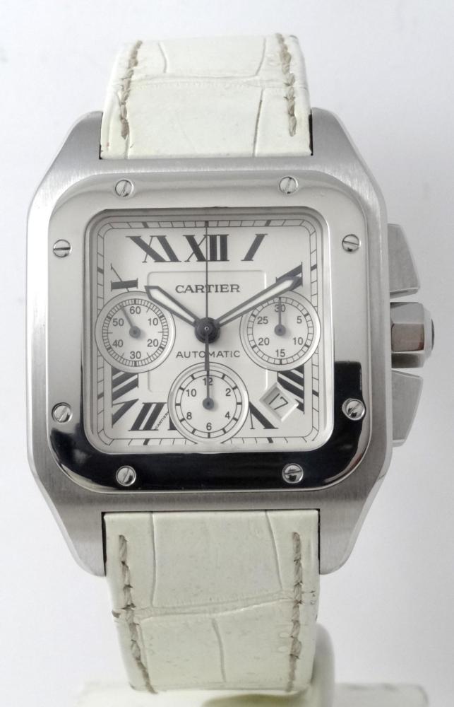 Cartier Santos 100 Xl Chronograph Boite & Papiers comme neuve