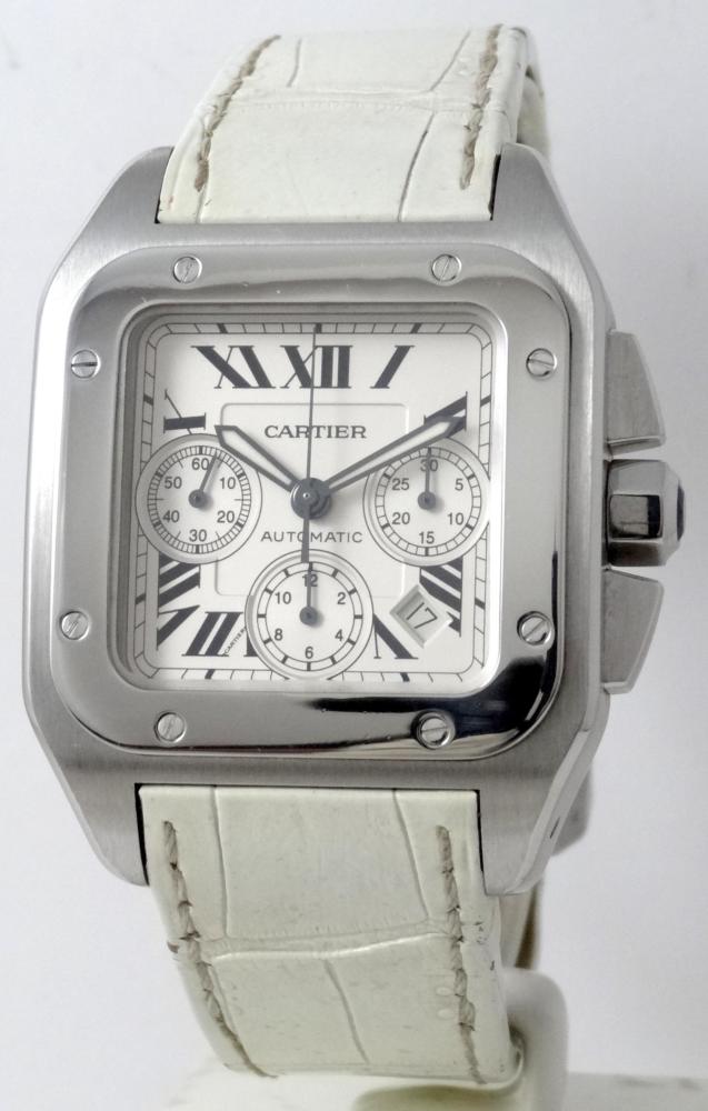 Cartier Santos 100 Xl Chronograph Boite & Papiers comme neuve