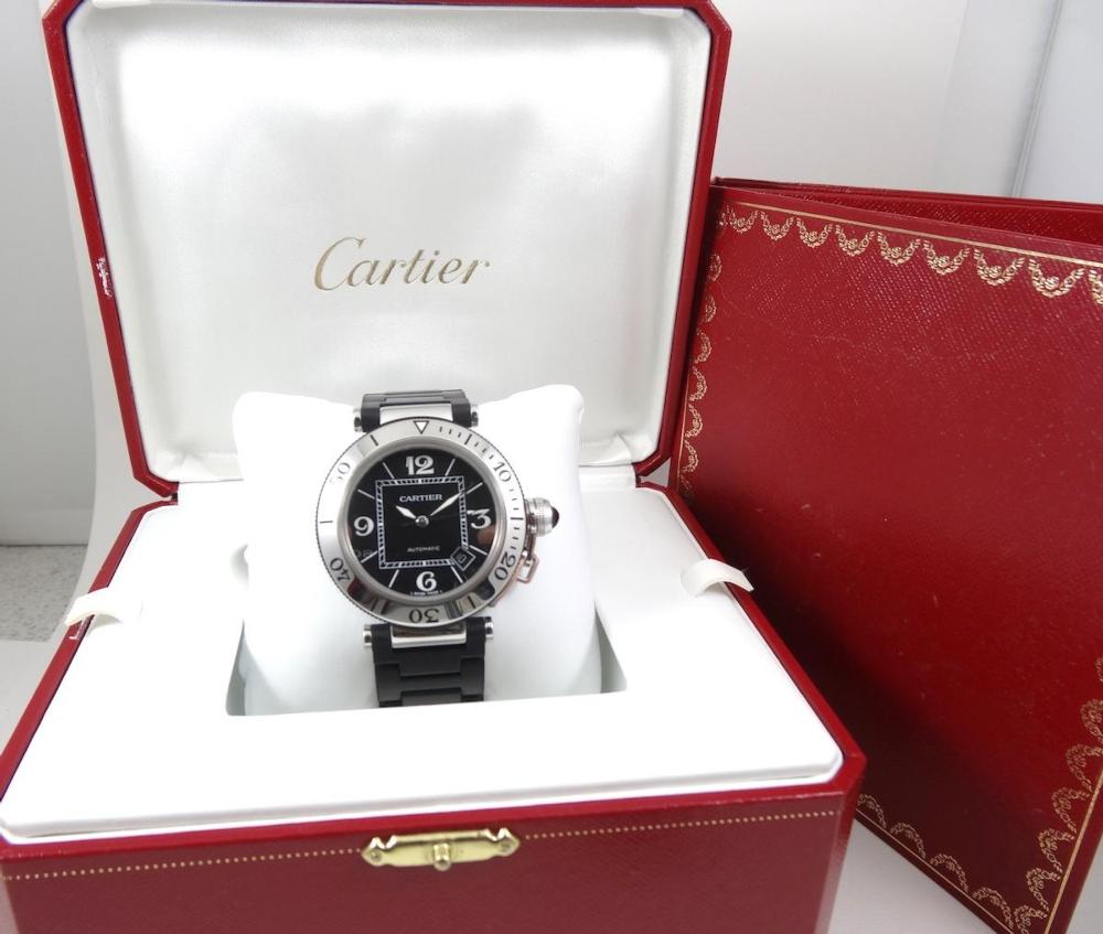 Cartier Pasha Seatimer Caoutchouc Réf 2790 Boite Papiers