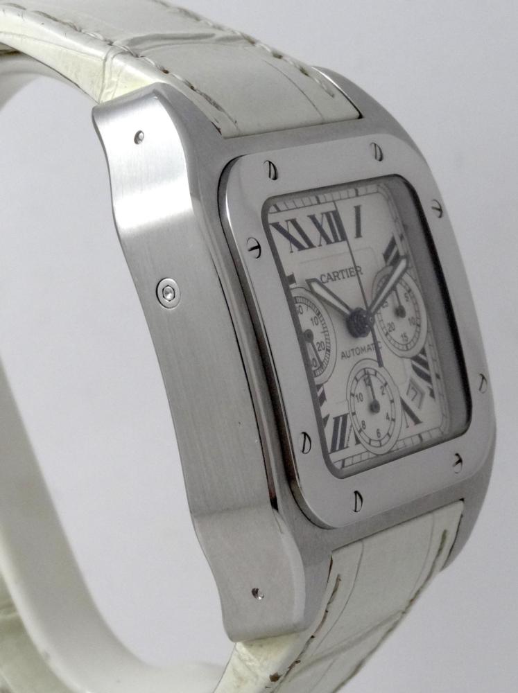 Cartier Santos 100 Xl Chronograph Boite & Papiers comme neuve