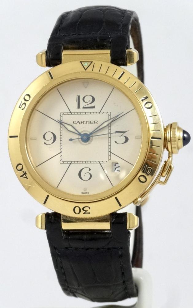 Cartier Pasha Or Jaune 38mm Full Set