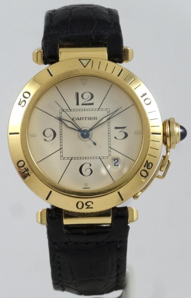 Cartier Pasha Or Jaune 38mm Full Set