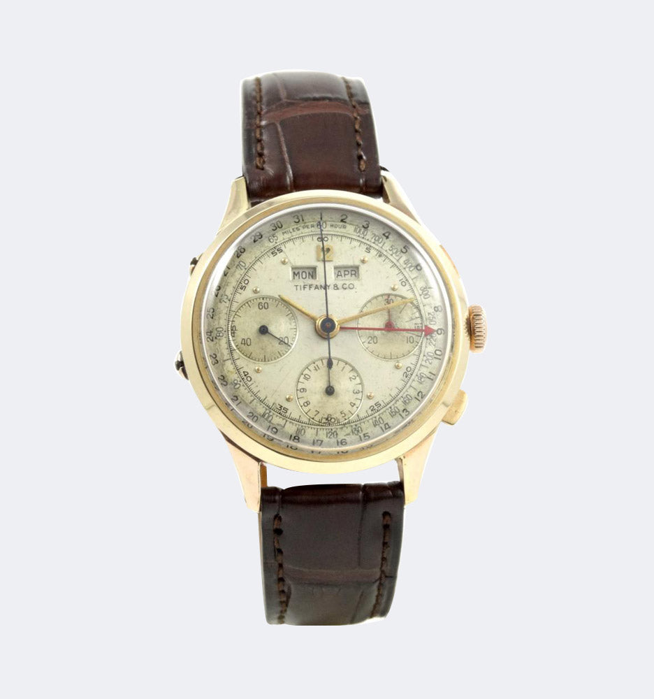 Tiffany By Mathey Tissot Chrono or rose Triple Quantième