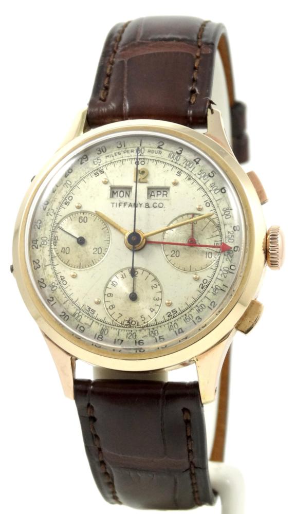 Tiffany By Mathey Tissot Chrono or rose Triple Quantième