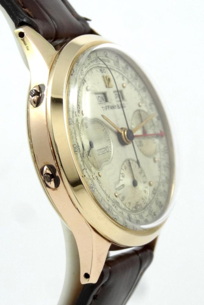 Tiffany By Mathey Tissot Chrono or rose Triple Quantième