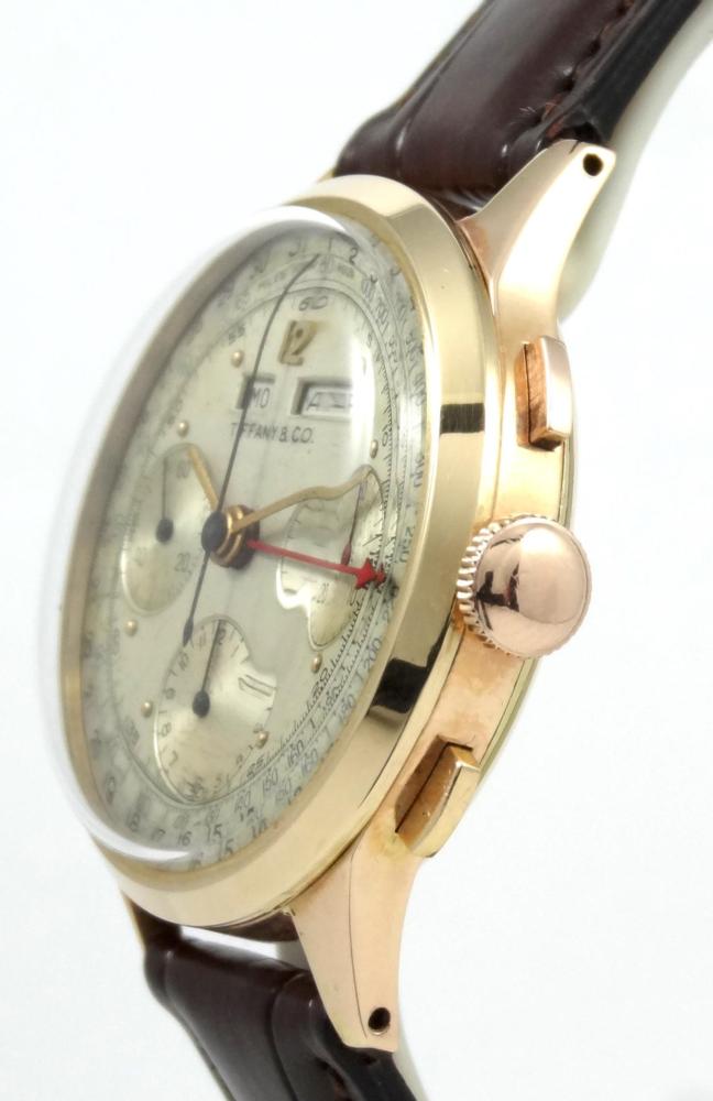 Tiffany By Mathey Tissot Chrono or rose Triple Quantième
