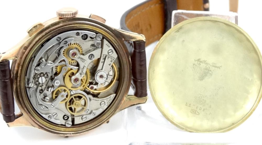 Tiffany By Mathey Tissot Chrono or rose Triple Quantième