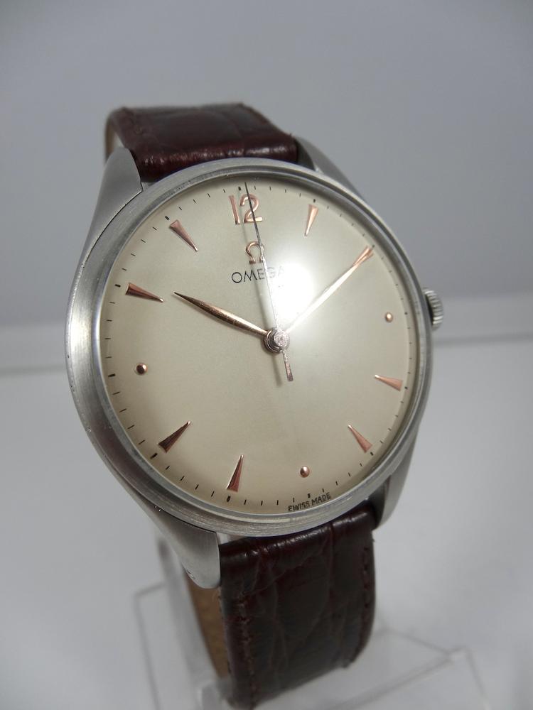 Omega Calatrava Jumbo acier 37mm cadran ivoire