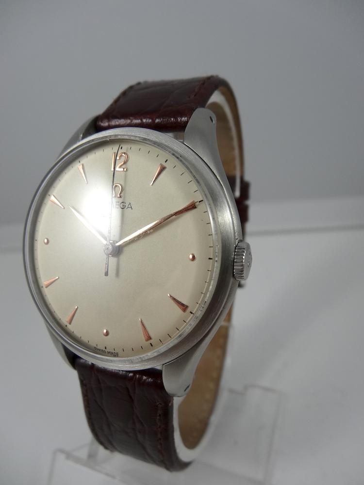 Omega Calatrava Jumbo acier 37mm cadran ivoire