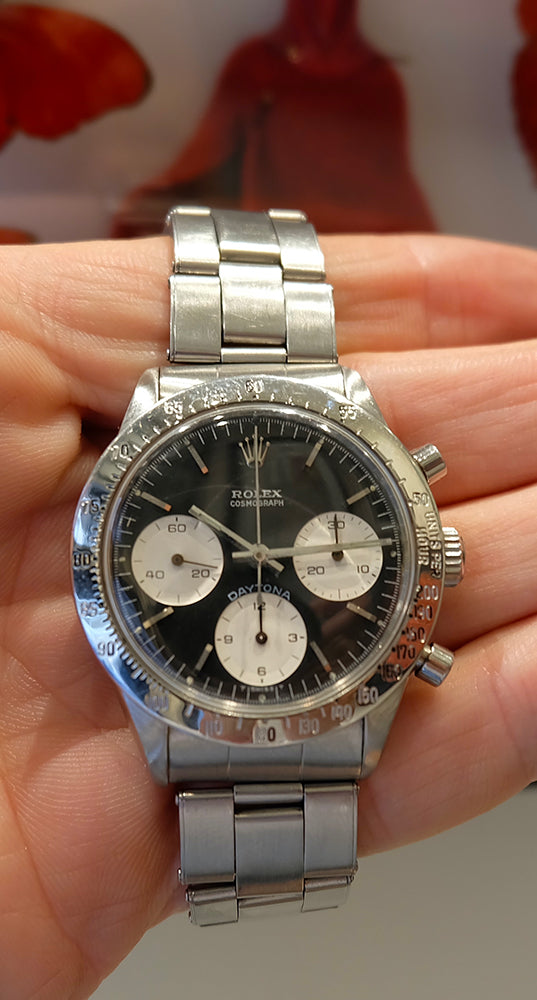 Rolex Daytona 6239 Black Dial Blueberry Daytona Circa 1968