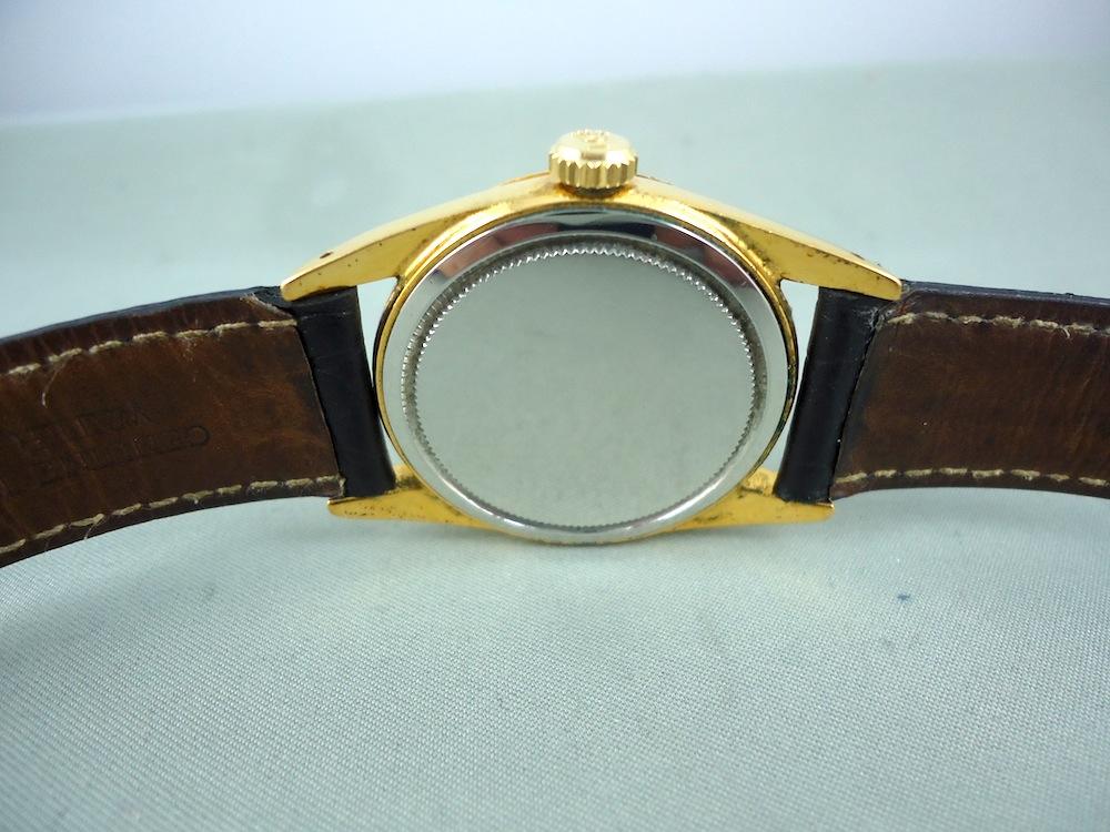Rolex Date or & acier cadran noir Réf 6694