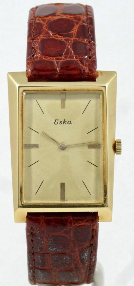 Eska tank Solo Tempo Asymétrique or jaune